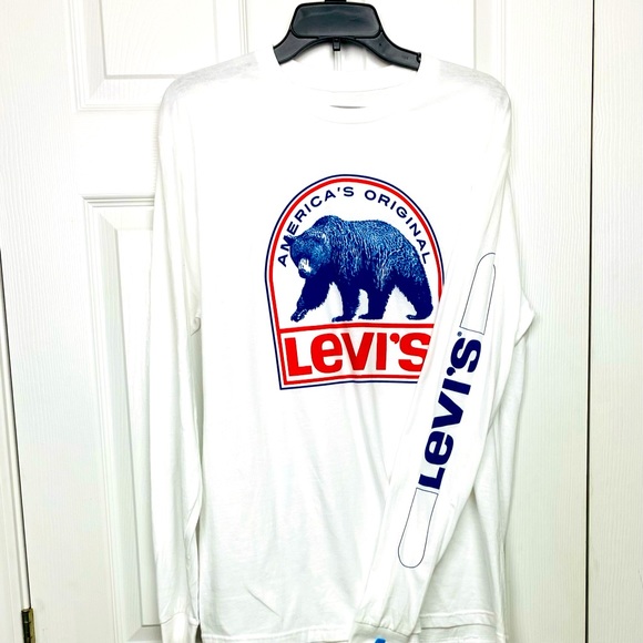 NWOT Men’s Levi’s Long Sleeve T-Shirt Large - Picture 2 of 3